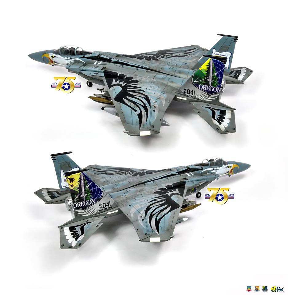 1/48 F-15C イーグル オレゴンANG レベル Scalehobbyist.com: F-15C - Oregon ANG 75th Anniversary by